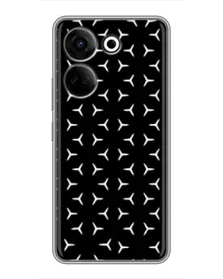 Чехол для TECNO Camon 20 с картинкой «Mercedes паттерн звезд» Чехол для TECNO Camon 20 с картинкой «Mercedes паттерн звезд»