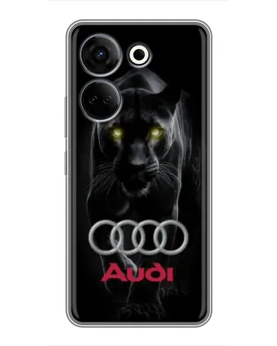 Чохол для TECNO Camon 20 з картинкою «Пантера та Audi» Чохол для TECNO Camon 20 з картинкою «Пантера та Audi»