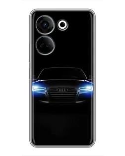 Чохол для TECNO Camon 20 з картинкою «Audi в неоні»