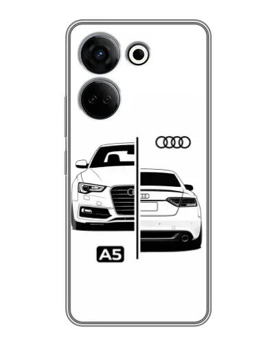 Чохол для TECNO Camon 20 з картинкою «Audi — контрастний дизайн» Чохол для TECNO Camon 20 з картинкою «Audi — контрастний дизайн»