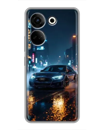 Чохол для TECNO Camon 20 з картинкою «Нічне місто та Audi» Чохол для TECNO Camon 20 з картинкою «Нічне місто та Audi»