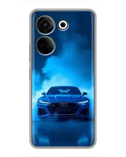 Чохол для TECNO Camon 20 з картинкою «Audi — блакитна енергія»