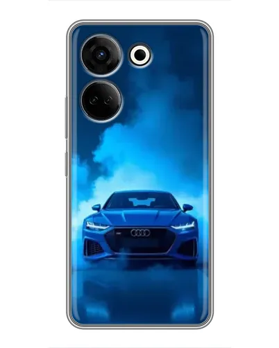 Чохол для TECNO Camon 20 з картинкою «Audi — блакитна енергія» Чохол для TECNO Camon 20 з картинкою «Audi — блакитна енергія»