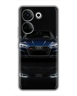 Чохол для TECNO Camon 20 з картинкою «Audi — нічне відображення»
