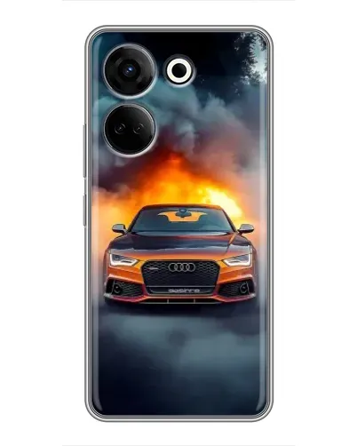 Чохол для TECNO Camon 20 з картинкою «Audi у вогняному диму» Чохол для TECNO Camon 20 з картинкою «Audi у вогняному диму»