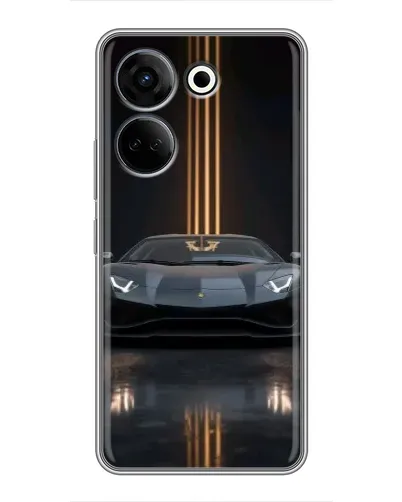 Чохол для TECNO Camon 20 з картинкою «Lamborghini золоті лінії» Чохол для TECNO Camon 20 з картинкою «Lamborghini золоті лінії»