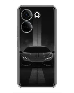 Чохол для TECNO Camon 20 з картинкою «Lamborghini симетрія доріг»