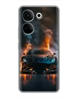 Чохол для TECNO Camon 20 з картинкою «Lamborghini димна естетика»