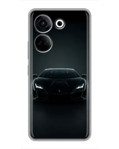 Чохол для TECNO Camon 20 з картинкою «Чорний Lamborghini Aventador» Чохол для TECNO Camon 20 з картинкою «Чорний Lamborghini Aventador»