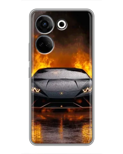 Чохол для TECNO Camon 20 з картинкою «Lamborghini у вогні» Чохол для TECNO Camon 20 з картинкою «Lamborghini у вогні»