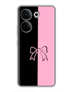 Чохол для TECNO Camon 20 з картинкою «Половинки банту»