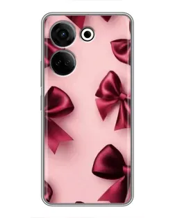 Чохол для TECNO Camon 20 з картинкою «Бордовий атлас»
