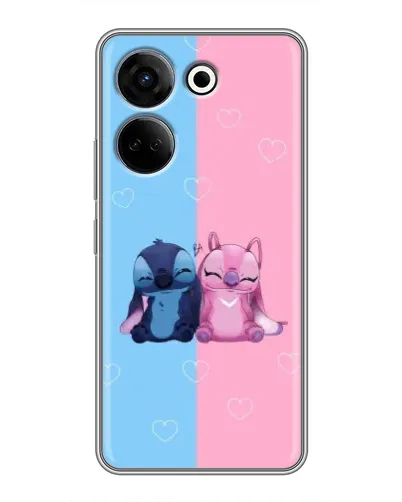 Чохол для TECNO Camon 20 з картинкою «Stitch та Angel Love» Чохол для TECNO Camon 20 з картинкою «Stitch та Angel Love»