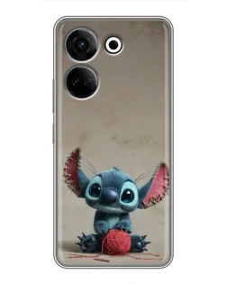 Чохол для TECNO Camon 20 з картинкою «Стіч на чоричневому фоні» Чохол для TECNO Camon 20 з картинкою «Стіч на чоричневому фоні»