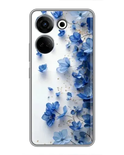 Чохол для TECNO Camon 20 з картинкою «Блакитний квітковий каскад» Чохол для TECNO Camon 20 з картинкою «Блакитний квітковий каскад»