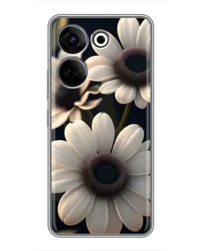 Чохол для TECNO Camon 20 з картинкою «Білі маргаритки макро» Чохол для TECNO Camon 20 з картинкою «Білі маргаритки макро»