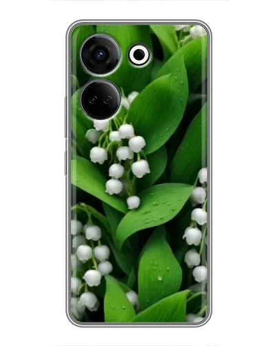 Чохол для TECNO Camon 20 з картинкою «Конвалії в зелені» Чохол для TECNO Camon 20 з картинкою «Конвалії в зелені»