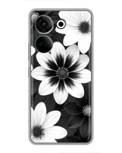 Чохол для TECNO Camon 20 з картинкою «Монохромні айстри» Чохол для TECNO Camon 20 з картинкою «Монохромні айстри»