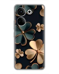 Чохол для TECNO Camon 20 з картинкою «Конюшина в золоті» Чохол для TECNO Camon 20 з картинкою «Конюшина в золоті»