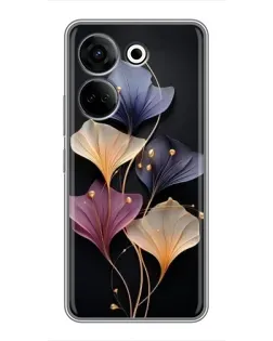 Чохол для TECNO Camon 20 з картинкою «Лілові квіти грації» Чохол для TECNO Camon 20 з картинкою «Лілові квіти грації»