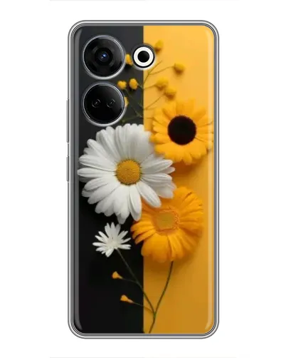 Чохол для TECNO Camon 20 з картинкою «Соняшник та ромашка» Чохол для TECNO Camon 20 з картинкою «Соняшник та ромашка»