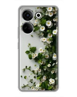 Чохол для TECNO Camon 20 з картинкою «Гілка дрібних білих квітів» Чохол для TECNO Camon 20 з картинкою «Гілка дрібних білих квітів»