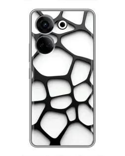 Чохол для TECNO Camon 20 з картинкою «Біла об'ємна сітка» Чохол для TECNO Camon 20 з картинкою «Біла об'ємна сітка»