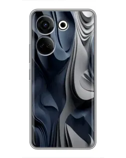 Чохол для TECNO Camon 20 з картинкою «Об'ємні сині складки» Чохол для TECNO Camon 20 з картинкою «Об'ємні сині складки»