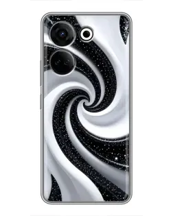 Чохол для TECNO Camon 20 з картинкою «Чорно-біла спіраль» Чохол для TECNO Camon 20 з картинкою «Чорно-біла спіраль»
