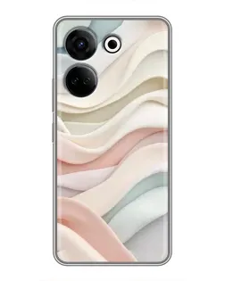 Чохол для TECNO Camon 20 з картинкою «Пастельні ніжні хвилі»
