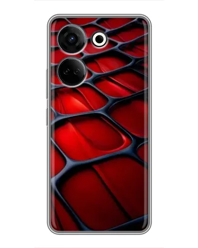 Чохол для TECNO Camon 20 з картинкою «Червона глянцева сітка» Чохол для TECNO Camon 20 з картинкою «Червона глянцева сітка»
