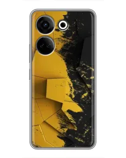 Чохол для TECNO Camon 20 з картинкою «Золоті уламки геометрії»
