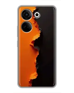 Чохол для TECNO Camon 20 з картинкою «Помаранчевий розлом»