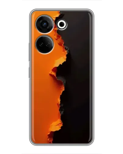 Чохол для TECNO Camon 20 з картинкою «Помаранчевий розлом» Чохол для TECNO Camon 20 з картинкою «Помаранчевий розлом»