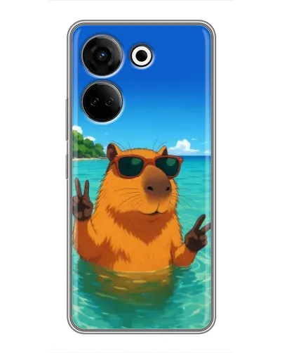 Чохол для TECNO Camon 20 з картинкою «Морська капібара» Чохол для TECNO Camon 20 з картинкою «Морська капібара»