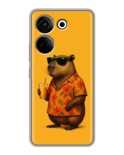 Чохол для TECNO Camon 20 з картинкою «Капібара на відпочинку» Чохол для TECNO Camon 20 з картинкою «Капібара на відпочинку»