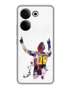 Чохол для TECNO Camon 20 з картинкою «Акварельний Мессі Барселона»