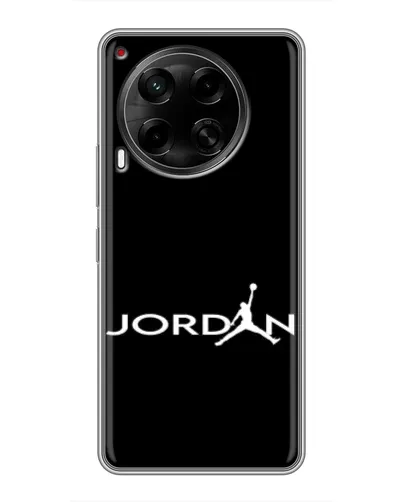 Чехол для TECNO Camon 30 (CL6) с картинкой «Jordan White Logo» Чехол для TECNO Camon 30 (CL6) с картинкой «Jordan White Logo»