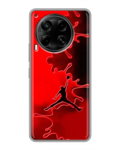 Чехол для TECNO Camon 30 (CL6) с картинкой «Jordan Red Smoke» Чехол для TECNO Camon 30 (CL6) с картинкой «Jordan Red Smoke»