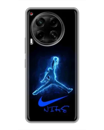 Чехол для TECNO Camon 30 (CL6) с картинкой «Jordan Neon Blue» Чехол для TECNO Camon 30 (CL6) с картинкой «Jordan Neon Blue»