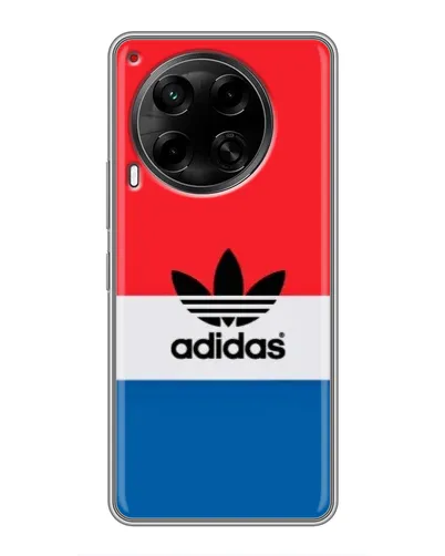 Чехол для TECNO Camon 30 (CL6) с картинкой «Ретро блоки Adidas»
