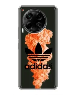 Чехол для TECNO Camon 30 (CL6) с картинкой «Оранжевый дым Adidas» Чехол для TECNO Camon 30 (CL6) с картинкой «Оранжевый дым Adidas»