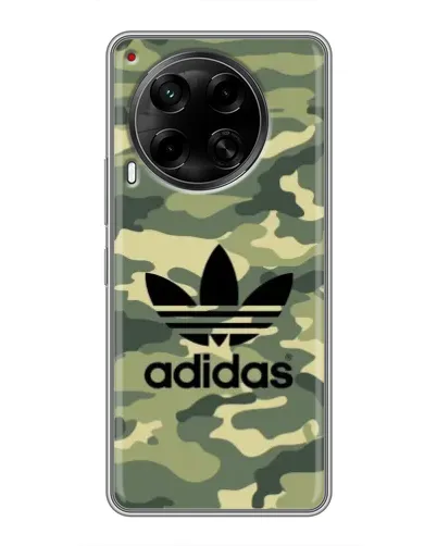 Чехол для TECNO Camon 30 (CL6) с картинкой «Милитари стиль Adidas»