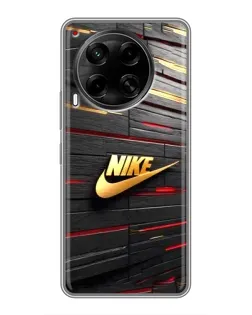 Чохол для TECNO Camon 30 (CL6) з картинкою «Золотий Nike на металі» Чохол для TECNO Camon 30 (CL6) з картинкою «Золотий Nike на металі»