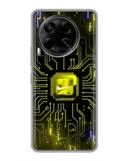 Чохол для TECNO Camon 30 (CL6) з картинкою «Nike — золота іскра» Чохол для TECNO Camon 30 (CL6) з картинкою «Nike — золота іскра»