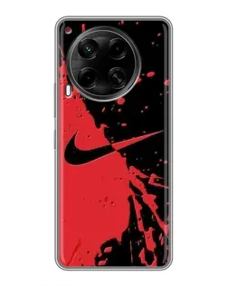 Чохол для TECNO Camon 30 (CL6) з картинкою «Червоні бризки Nike» Чохол для TECNO Camon 30 (CL6) з картинкою «Червоні бризки Nike»