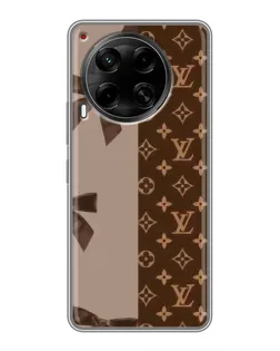 Чехол для TECNO Camon 30 (CL6) с картинкой «Louis Vuitton — банты»