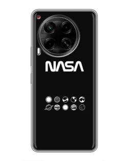 Чехол для TECNO Camon 30 (CL6) с картинкой «NASA — технический принт» Чехол для TECNO Camon 30 (CL6) с картинкой «NASA — технический принт»