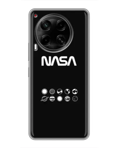 Чехол для TECNO Camon 30 (CL6) с картинкой «NASA — технический принт» Чехол для TECNO Camon 30 (CL6) с картинкой «NASA — технический принт»