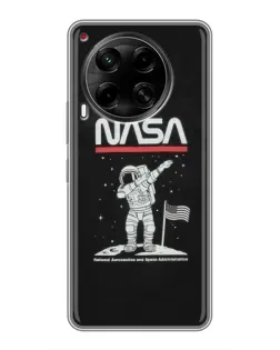 Чехол для TECNO Camon 30 (CL6) с картинкой «NASA — шагаем по Луне» Чехол для TECNO Camon 30 (CL6) с картинкой «NASA — шагаем по Луне»